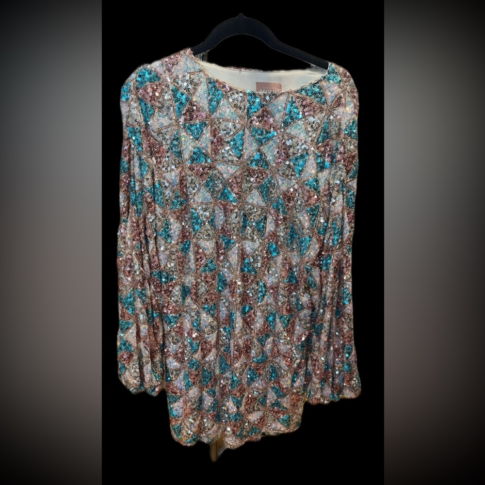 Show Me Your MuMu Sequin Geometric Mini Dress